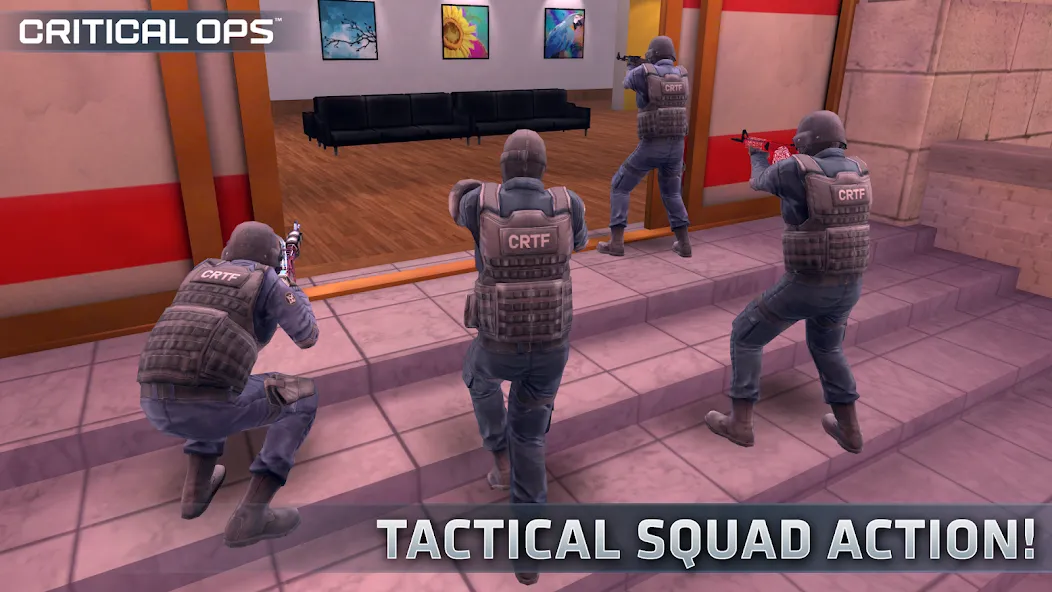 Взлом Critical Ops: Multiplayer FPS (Критикал Опс)  [МОД Бесконечные монеты] — стабильная версия apk на Андроид screen 1