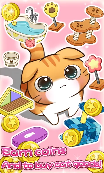 Взломанная Cat Room — Cute Cat Games (Кэт Рум)  [МОД Много монет] — последняя версия apk на Андроид screen 5