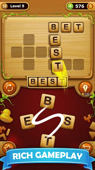 Скачать взломанную Word Connect — Word Games  [МОД Меню] — последняя версия apk на Андроид screen 2