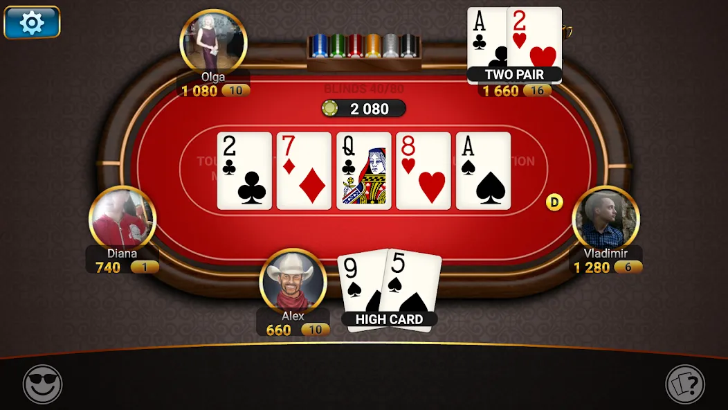 Скачать взломанную Poker Championship Tournaments  [МОД Mega Pack] — последняя версия apk на Андроид screen 2