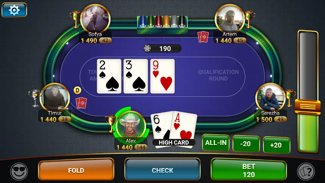 Скачать взломанную Poker Championship Tournaments  [МОД Mega Pack] — последняя версия apk на Андроид screen 3