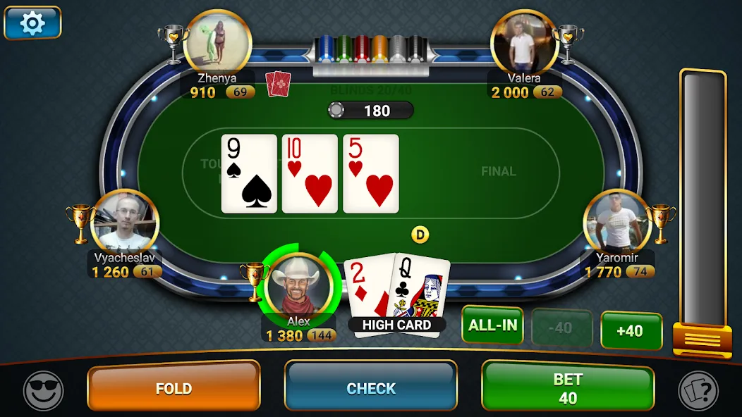 Скачать взломанную Poker Championship Tournaments  [МОД Mega Pack] — последняя версия apk на Андроид screen 5