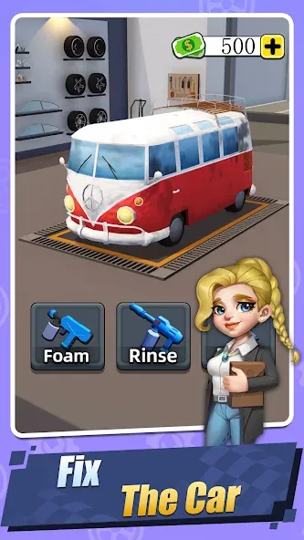 Взломанная Car Fix Inc — Mechanic Garage (Кар Фикс Инк)  [МОД Меню] — последняя версия apk на Андроид screen 2