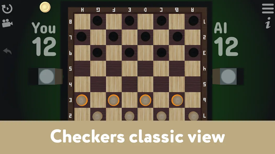 Скачать взломанную Checkers for two — Draughts  [МОД Mega Pack] — полная версия apk на Андроид screen 1