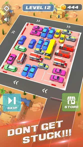 Скачать взломанную Unblock It Car Puzzle Game (Паркинг Джам Разблокировать)  [МОД Mega Pack] — полная версия apk на Андроид screen 4