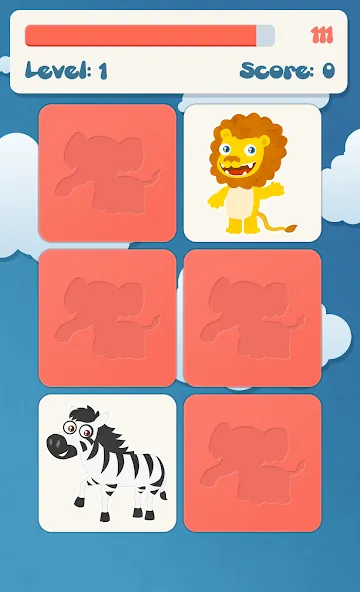 Скачать взломанную Animals memory game for kids  [МОД Unlimited Money] — стабильная версия apk на Андроид screen 2