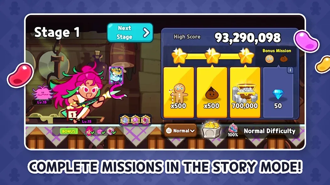 Скачать взлом CookieRun: OvenBreak (Куки Ран)  [МОД Unlocked] — последняя версия apk на Андроид screen 3