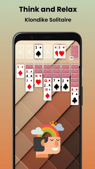 Скачать взлом Klondike Solitaire Offline  [МОД Бесконечные деньги] — полная версия apk на Андроид screen 1