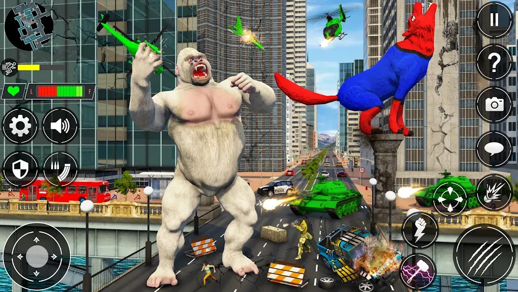 Взломанная Giant Gorilla Bigfoot Monster (Энгри Горилла)  [МОД Все открыто] — полная версия apk на Андроид screen 4