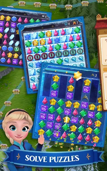 Взлом Disney Frozen Free Fall Games  [МОД Unlimited Money] — полная версия apk на Андроид screen 1