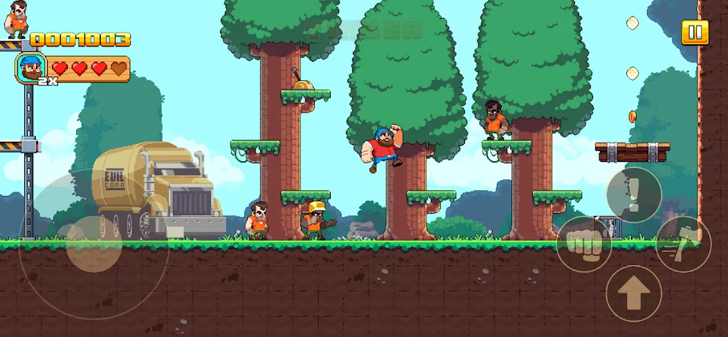 Взломанная Timberman The Big Adventure (Тимбермен Большое Приключение)  [МОД Mega Pack] — полная версия apk на Андроид screen 2