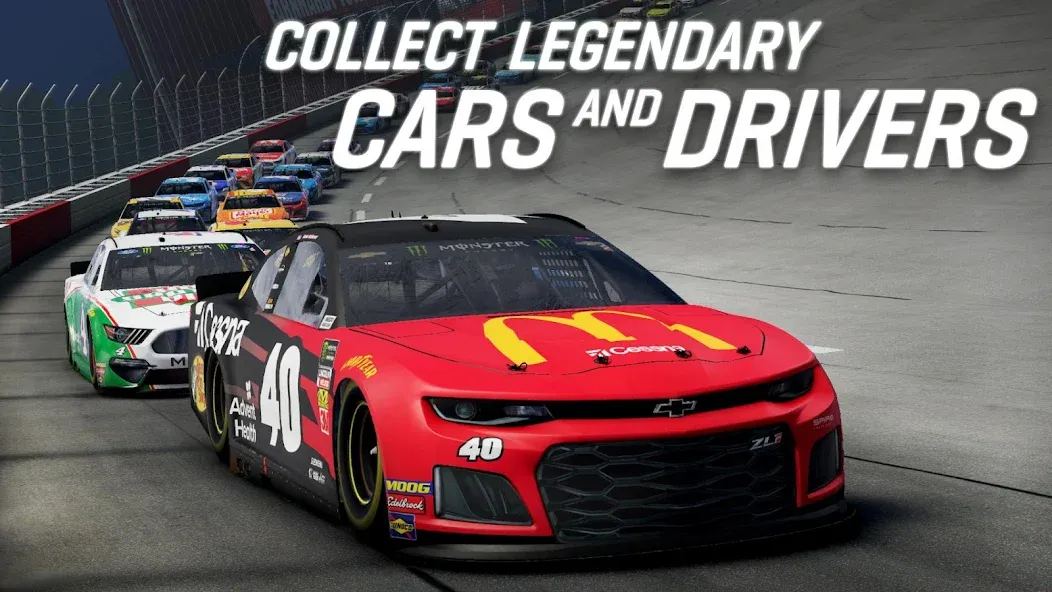 Скачать взлом NASCAR Heat Mobile (НАСКАР Хит Мобилай)  [МОД Меню] — стабильная версия apk на Андроид screen 3