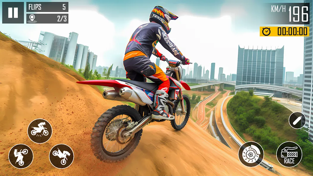 Скачать взлом Ultimate Bike Stunt: Bike Game (Ультимейт Байк Стант)  [МОД Бесконечные монеты] — полная версия apk на Андроид screen 2