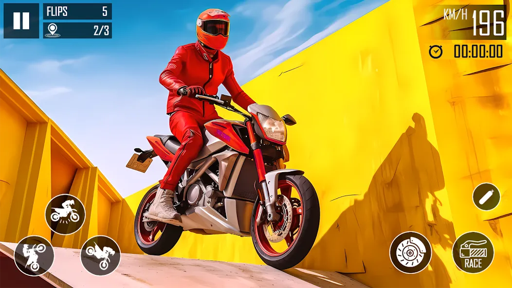 Скачать взлом Ultimate Bike Stunt: Bike Game (Ультимейт Байк Стант)  [МОД Бесконечные монеты] — полная версия apk на Андроид screen 3