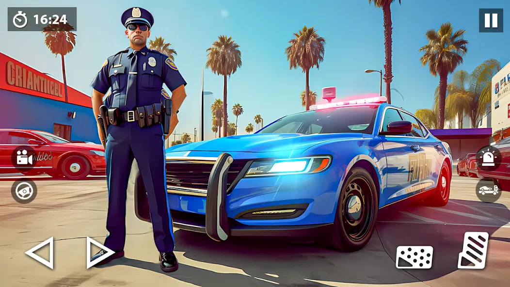 Скачать взлом US Police Car Transporter Game (Полицейский транспорт игры)  [МОД Много монет] — стабильная версия apk на Андроид screen 1