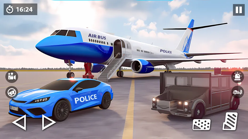 Скачать взлом US Police Car Transporter Game (Полицейский транспорт игры)  [МОД Много монет] — стабильная версия apk на Андроид screen 2