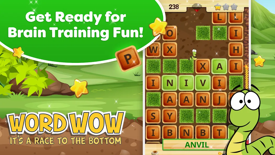 Скачать взломанную Word Wow — Brain training fun (Ворд Вау)  [МОД Unlocked] — стабильная версия apk на Андроид screen 1