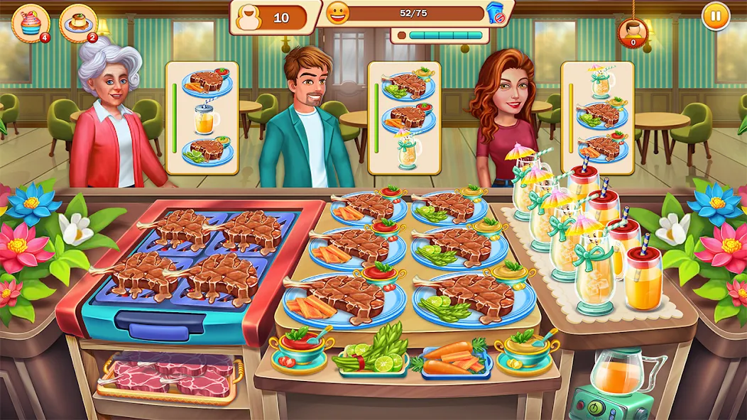 Взлом Food Cooking: Chef Restaurant  [МОД Unlocked] — последняя версия apk на Андроид screen 2