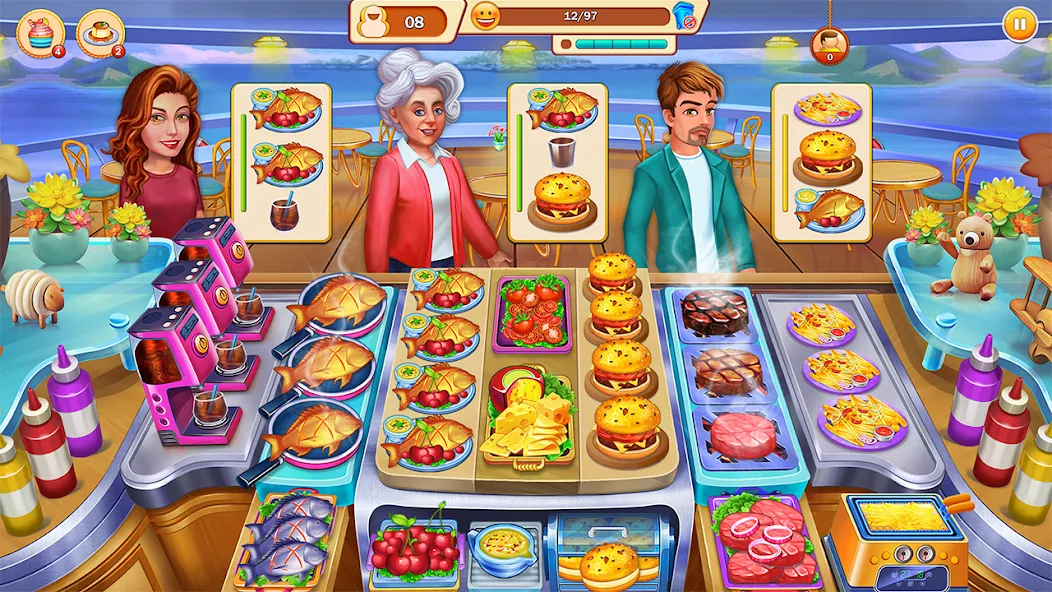 Взлом Food Cooking: Chef Restaurant  [МОД Unlocked] — последняя версия apk на Андроид screen 3