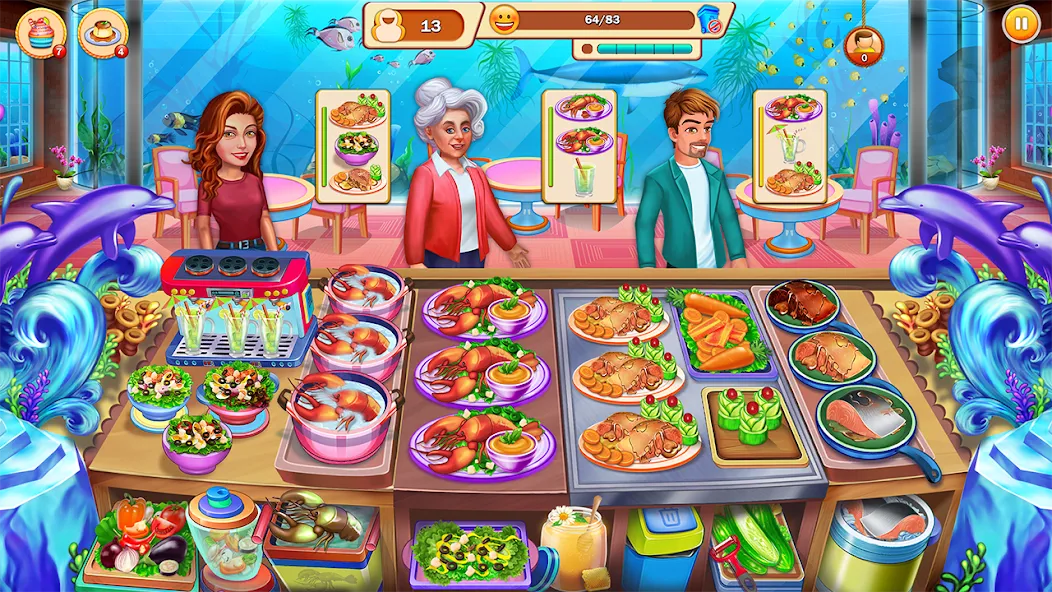 Взлом Food Cooking: Chef Restaurant  [МОД Unlocked] — последняя версия apk на Андроид screen 4