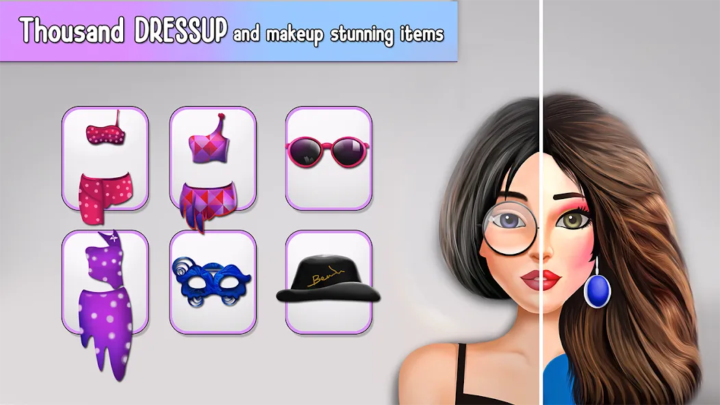 Взломанная Fashion Stylist Makeup Dressup  [МОД Unlimited Money] — стабильная версия apk на Андроид screen 4