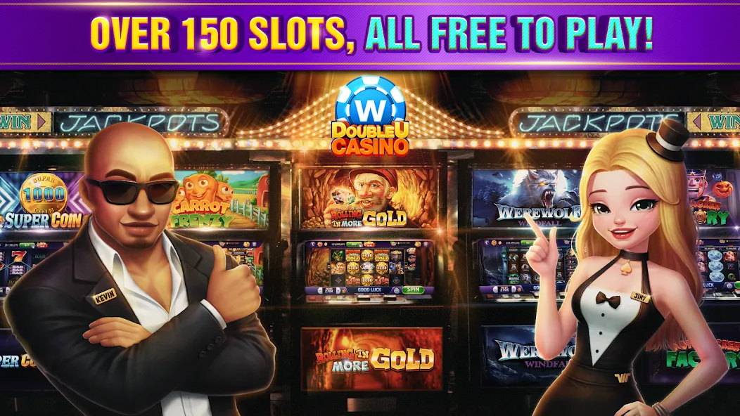 Скачать взломанную DoubleU Casino™ — Vegas Slots (ДаблЮ Казино)  [МОД Все открыто] — стабильная версия apk на Андроид screen 5