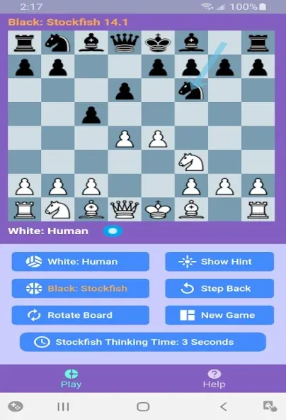 Скачать взломанную Chess With Stockfish 16  [МОД Бесконечные деньги] — стабильная версия apk на Андроид screen 1