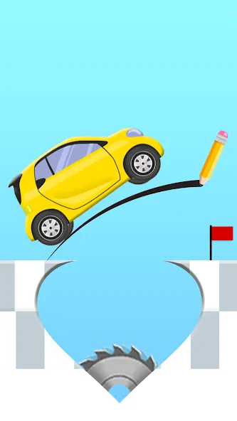 Скачать взломанную Draw 2 Bridge: Draw Save Car (Дроу 2 Бридж)  [МОД Много монет] — стабильная версия apk на Андроид screen 1