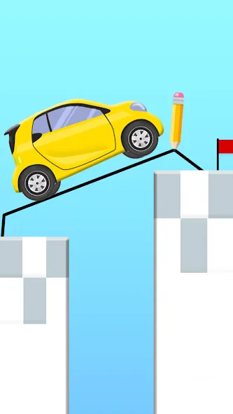 Скачать взломанную Draw 2 Bridge: Draw Save Car (Дроу 2 Бридж)  [МОД Много монет] — стабильная версия apk на Андроид screen 2