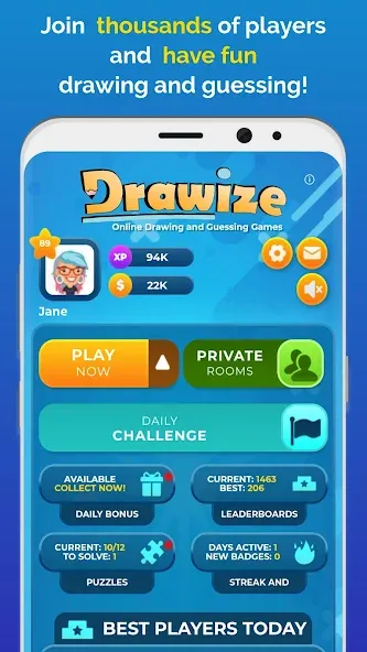 Взлом Drawize — Draw and Guess (Дравизе)  [МОД Меню] — последняя версия apk на Андроид screen 1