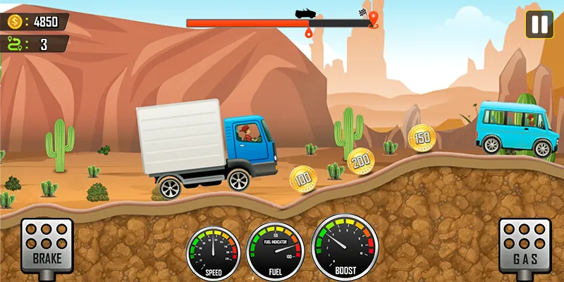 Скачать взлом Racing the Hill  [МОД Бесконечные деньги] — последняя версия apk на Андроид screen 4