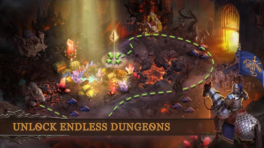 Скачать взломанную Dungeon & Heroes: 3D RPG  [МОД Много монет] — стабильная версия apk на Андроид screen 4