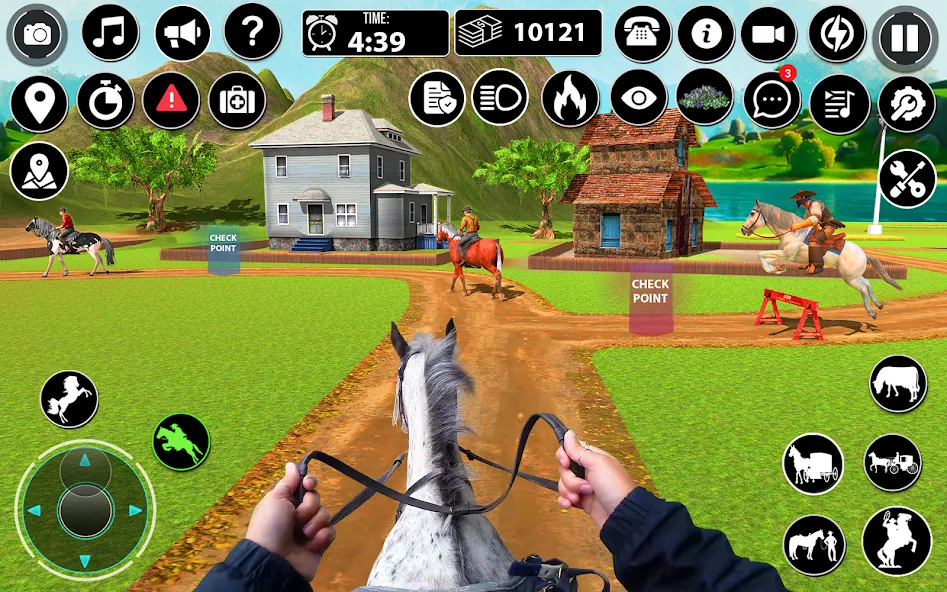 Скачать взлом Horse Cart Taxi Transport Game  [МОД Mega Pack] — стабильная версия apk на Андроид screen 2