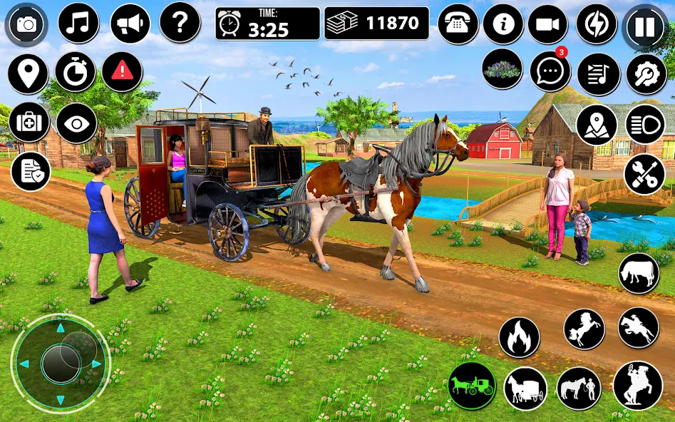 Скачать взлом Horse Cart Taxi Transport Game  [МОД Mega Pack] — стабильная версия apk на Андроид screen 3