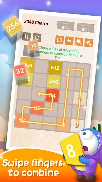 Взлом Number Charm: Slide Puzzle (Две тысячи сорок восемь)  [МОД Mega Pack] — стабильная версия apk на Андроид screen 2