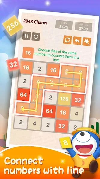 Взлом Number Charm: Slide Puzzle (Две тысячи сорок восемь)  [МОД Mega Pack] — стабильная версия apk на Андроид screen 3