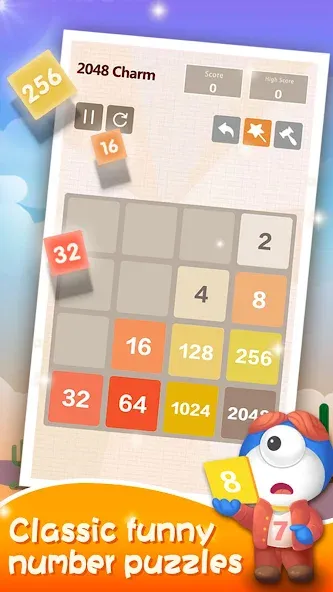 Взлом Number Charm: Slide Puzzle (Две тысячи сорок восемь)  [МОД Mega Pack] — стабильная версия apk на Андроид screen 4