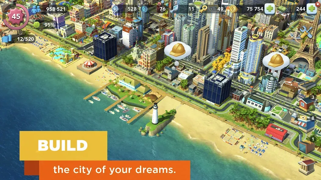 Скачать взлом SimCity BuildIt (СимСити БилдИт)  [МОД Все открыто] — стабильная версия apk на Андроид screen 3