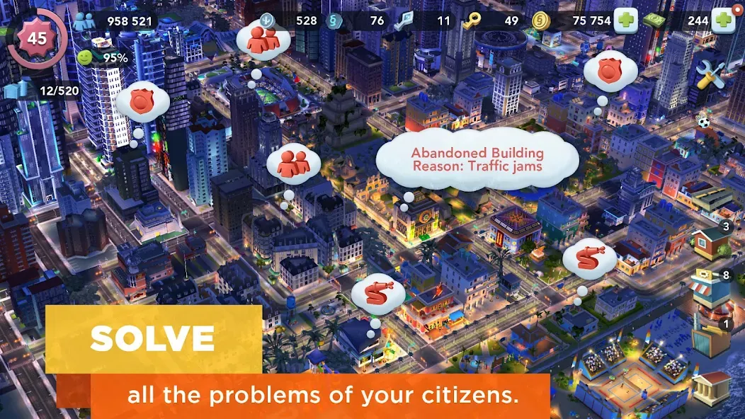 Скачать взлом SimCity BuildIt (СимСити БилдИт)  [МОД Все открыто] — стабильная версия apk на Андроид screen 4