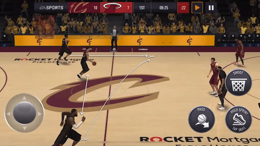 Скачать взломанную NBA LIVE Mobile Basketball (НБА Лайв Мобайл)  [МОД Menu] — полная версия apk на Андроид screen 2