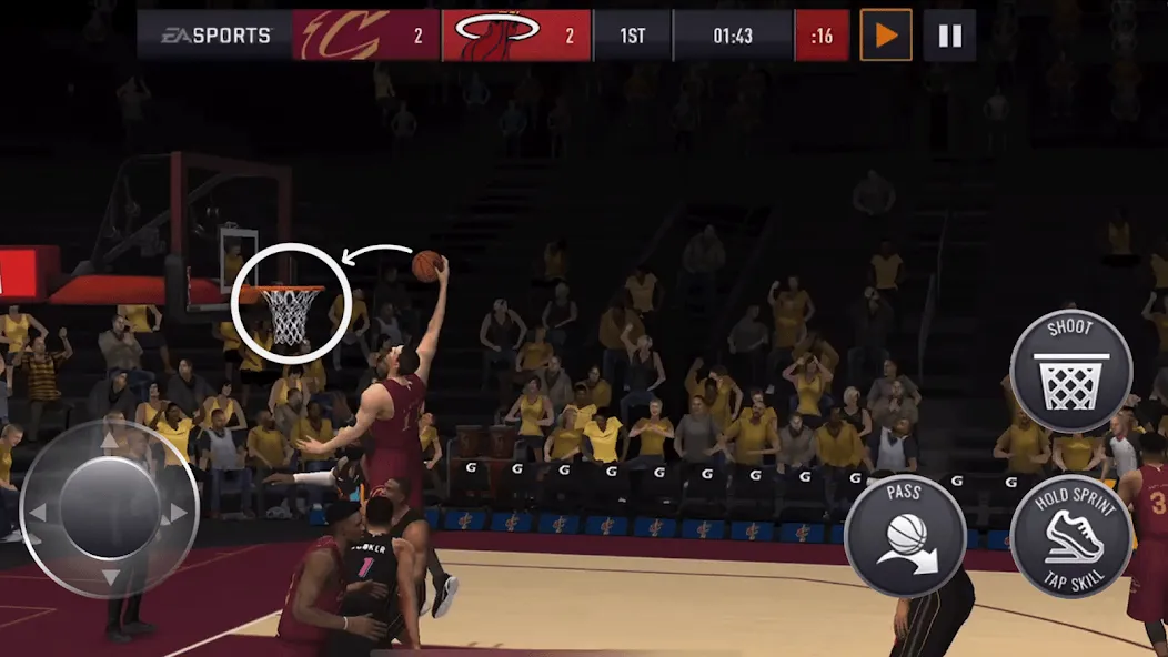 Скачать взломанную NBA LIVE Mobile Basketball (НБА Лайв Мобайл)  [МОД Menu] — полная версия apk на Андроид screen 4