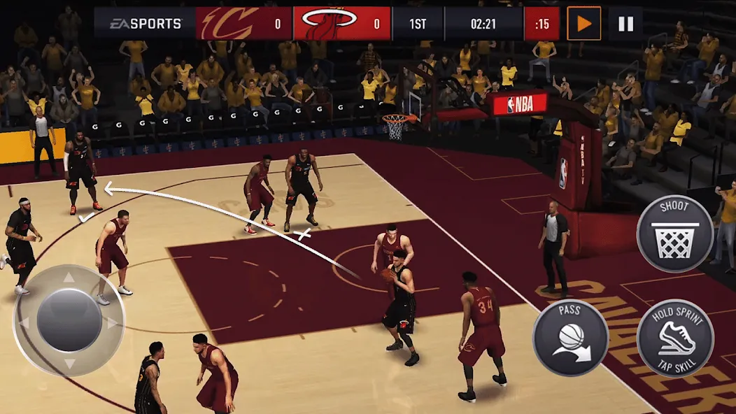 Взломанная NBA Live Asia (НБА Лайв)  [МОД Menu] — последняя версия apk на Андроид screen 1