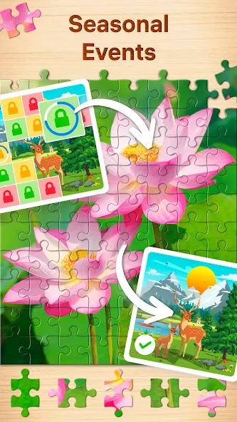 Скачать взлом Jigsaw Puzzles — Puzzle Games  [МОД Много денег] — полная версия apk на Андроид screen 4