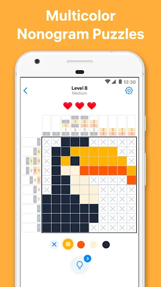 Взломанная Nonogram Color — Logic Puzzle  [МОД Unlocked] — стабильная версия apk на Андроид screen 1