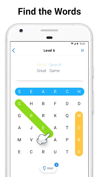 Взломанная Word Search — crossword puzzle (Уорд Срч)  [МОД Все открыто] — стабильная версия apk на Андроид screen 1