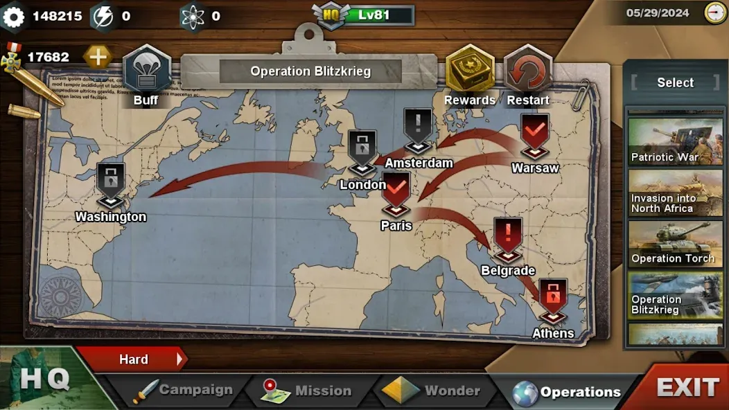 Скачать взломанную World Conqueror 3-WW2 Strategy (Ворлд Конкерор 3)  [МОД Все открыто] — стабильная версия apk на Андроид screen 4