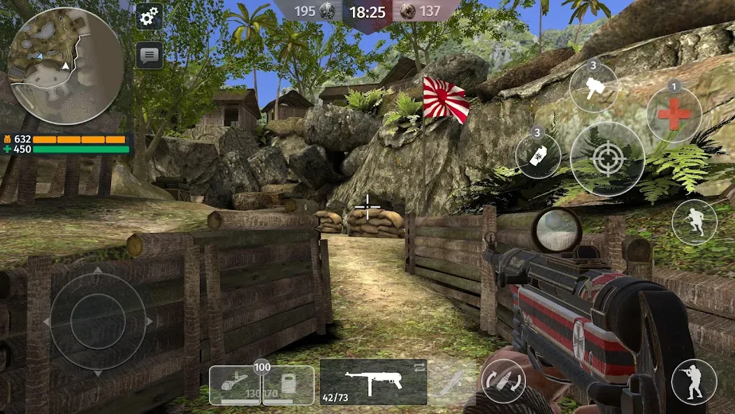 Скачать взломанную World War 2: Shooting Games (Вторая мировая война)  [МОД Unlocked] — последняя версия apk на Андроид screen 1