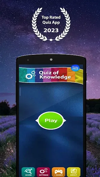 Взлом Quiz of Knowledge Game  [МОД Все открыто] — последняя версия apk на Андроид screen 1