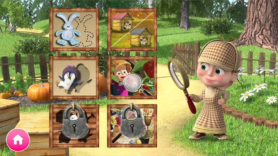 Взлом Masha and the Bear Educational  [МОД Menu] — последняя версия apk на Андроид screen 1