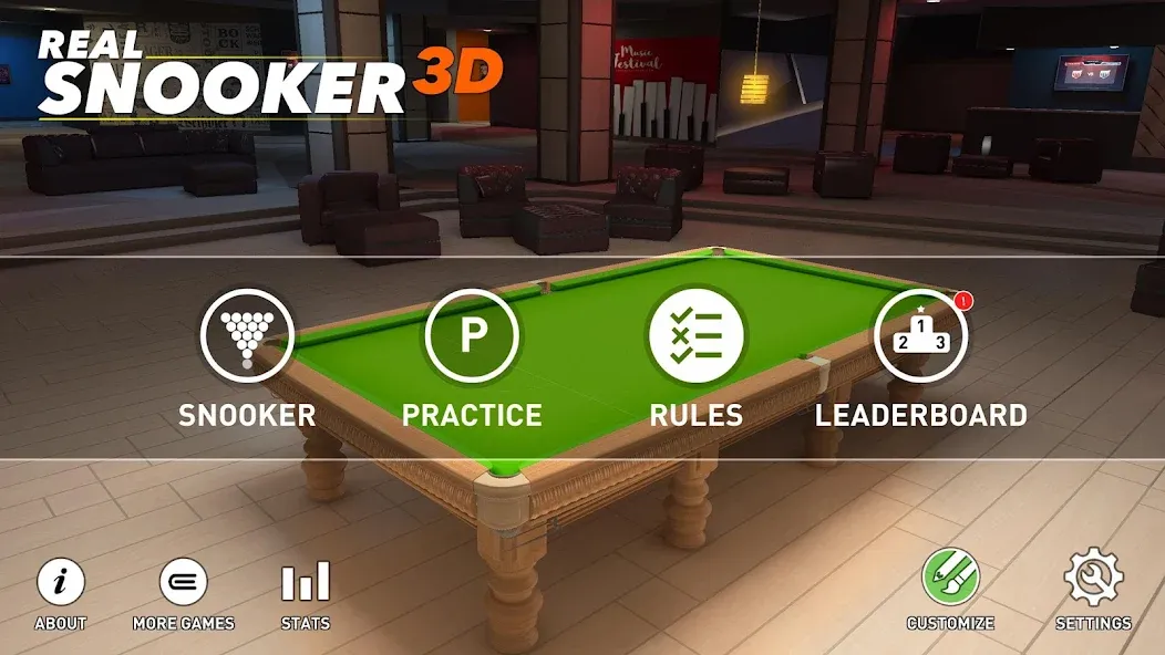 Взломанная Real Snooker 3D (Реал Снукер 3D)  [МОД Mega Pack] — последняя версия apk на Андроид screen 5